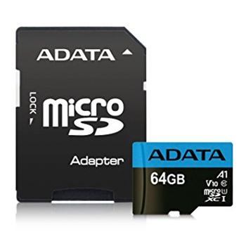 64GB ADATA MicroSDXC UHS-I 100/25MB/s + adapter
