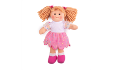 Bigjigs Toys Látková panenka Darcie 28 cm