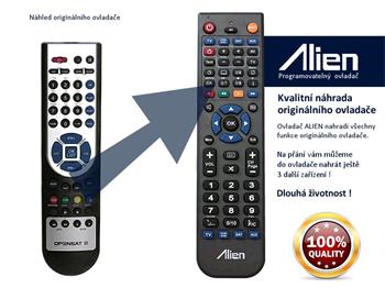 Dálkový ovladač ALIEN Opensat 4000 HD PVR