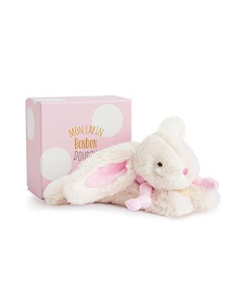 Doudou Dárková sada - Plyšový králíček pink 20 cm