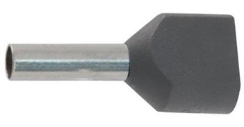Dutinka pro dva kabely 2,5mm2 šedá (TE2,5-10)