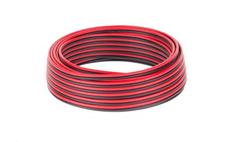 Kabel dvojlinka Cabletech 10m 2x0,75 mm černo-rudá CCA