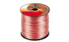 Kabel dvojlinka Cabletech KAB0317 2x1,0mm průhledná OFC
