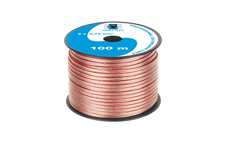 Kabel dvojlinka Cabletech KAB0356 2x 0,75 mm průhledná CCA