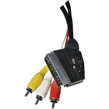Kabel SCART - 3x CINCH s přepínačem 1,5m