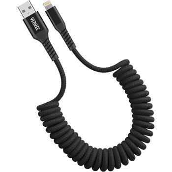 Kabel USB A/Lightning YENKEE YCU 502 BK kroucený