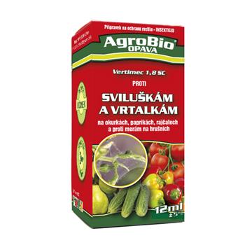 Přípravek proti sviluškám a vrtalkám AGROBIO Vertimec 1,8 SC 12ml