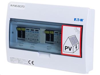 Rozvaděč R-FVE-DC2T2 EATON, T2 (1000V DC / 32A) pro 2 stringy IP40 certifikovaný