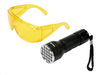 Sada detekční UV svítilny s ochrannými brýlemi TO-82756