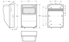 v502 - ZSF30101000.V /3958 Zás.skříň IP54 pouze vydrátovaná